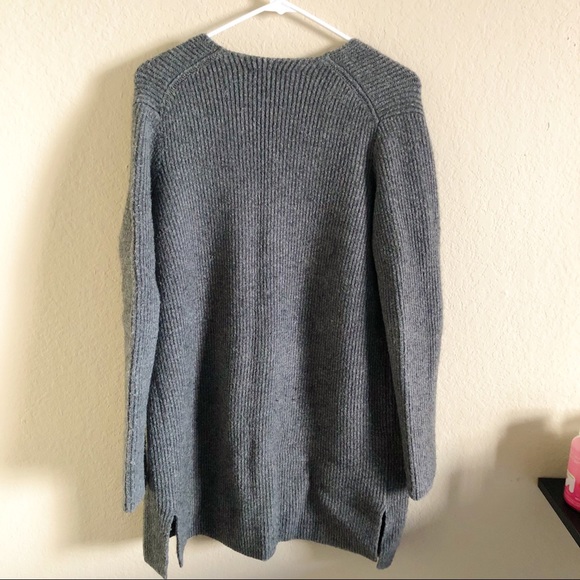 Backstage Cardigan Sweater in HTHR FLANNE - Picture 4 of 5